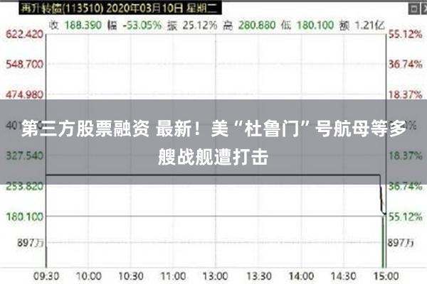 第三方股票融资 最新！美“杜鲁门”号航母等多艘战舰遭打击