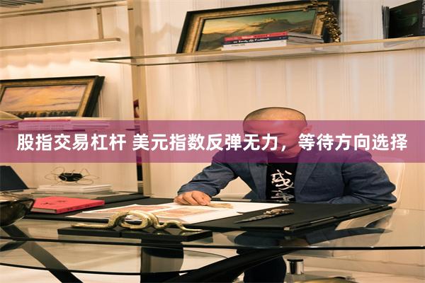 股指交易杠杆 美元指数反弹无力，等待方向选择