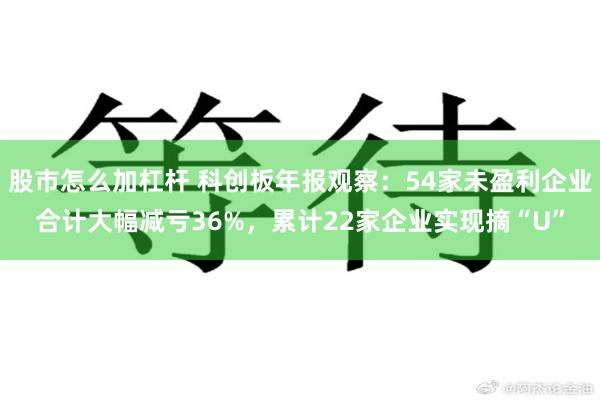 股市怎么加杠杆 科创板年报观察：54家未盈利企业合计大幅减亏36%，累计22家企业实现摘“U”