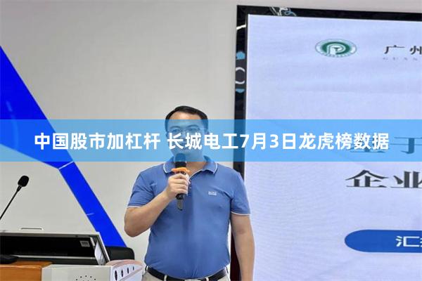 中国股市加杠杆 长城电工7月3日龙虎榜数据